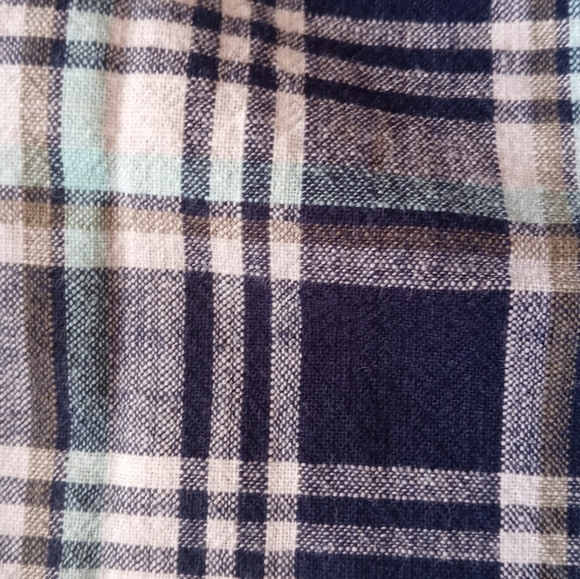 MOSSIMO SUPPLY CO. MEN'S BLUE PLAID LONG-SLEEVE BUTTON-DOWN SHIRT. SIZE S/P. - Picture 4 of 15